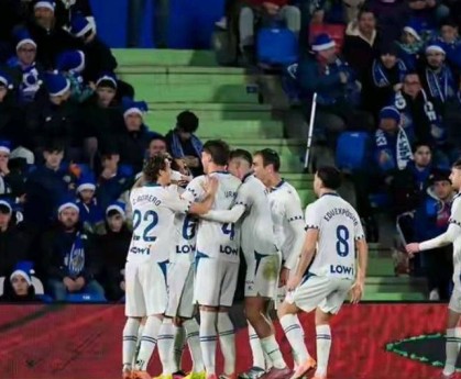 西甲第16轮：西班牙人客场1-0力克赫塔费，豪取联赛四连胜